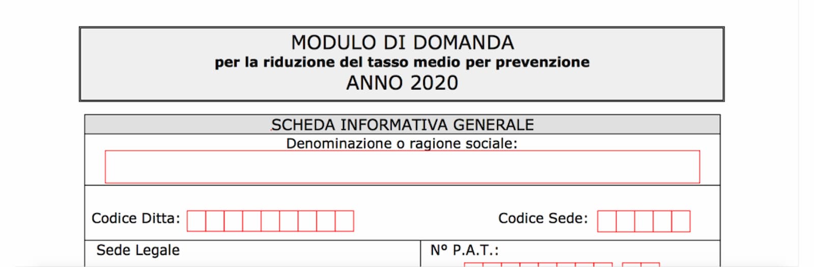 DALL’ OT24 ALL’ OT23, L’ INAIL PUBBLICA IL NUOVO MODELLO