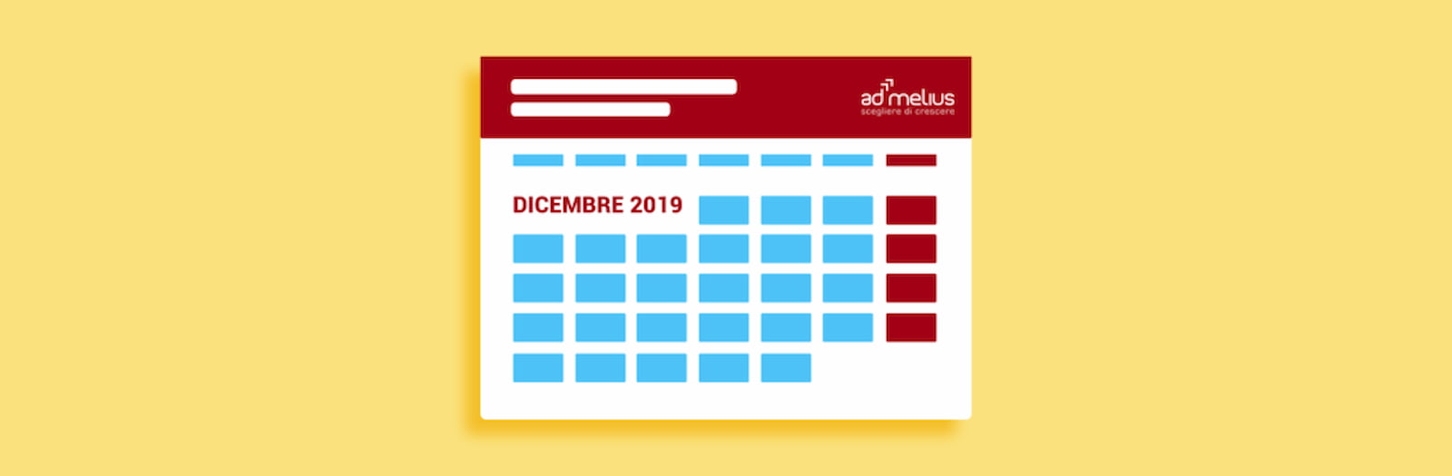 CALENDARIO EVENTI DICEMBRE 2019