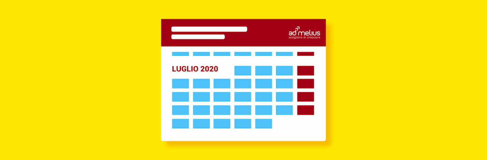 CALENDARIO EVENTI LUGLIO 2020