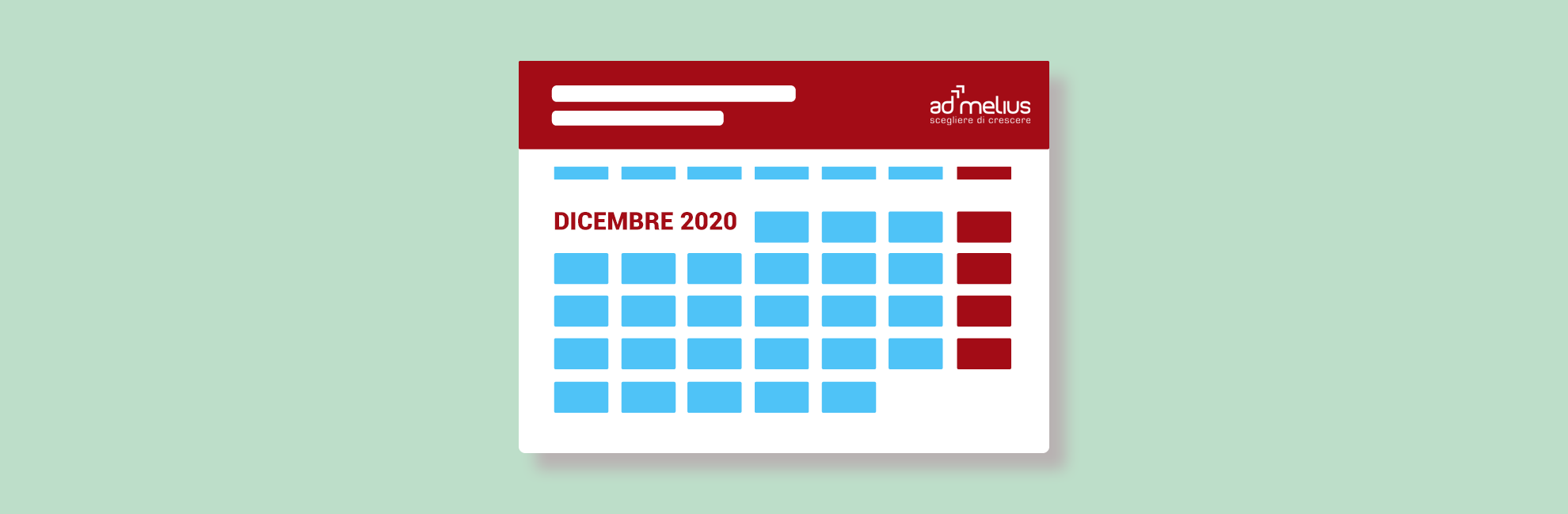 CALENDARIO EVENTI DICEMBRE 2020